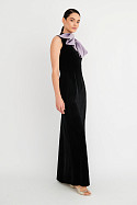Бархатное платье в цвете Черный по цене 68 000 ₽ | WITHOUTFAIL.RU