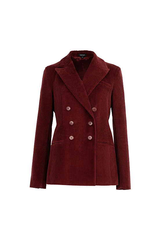 Вельветовый пиджак в цвете Бордовый по цене 47 000 ₽ | WITHOUTFAIL.RU
